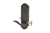 Weslock Carlow Tramore Single Cylinder Deadbolt Passage Lock with Adjustable Latch and Round Corner Strikes Weslock