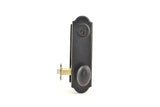 Weslock Durham Tramore Single Cylinder Deadbolt Passage Lock with Adjustable Latch and Round Corner Strikes Weslock