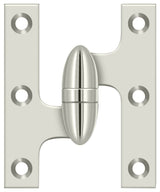 Deltana 3" x 2-1/2" Left Hand Olive Knuckle Hinge; Deltana