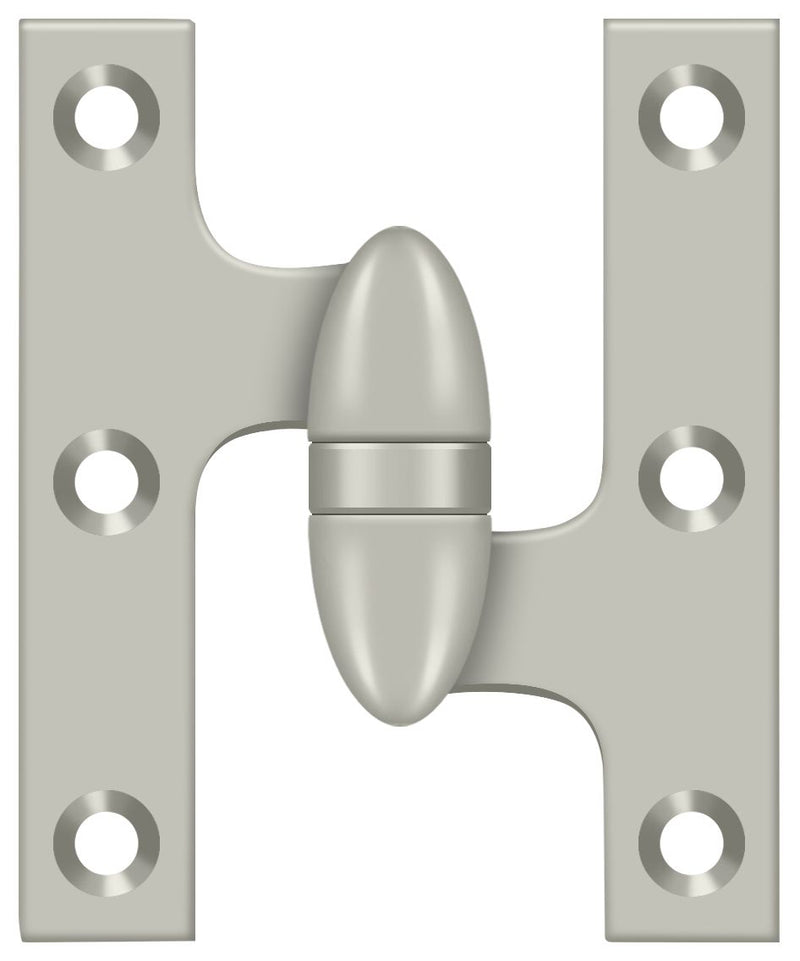 Deltana 3" x 2-1/2" Left Hand Olive Knuckle Hinge; Deltana