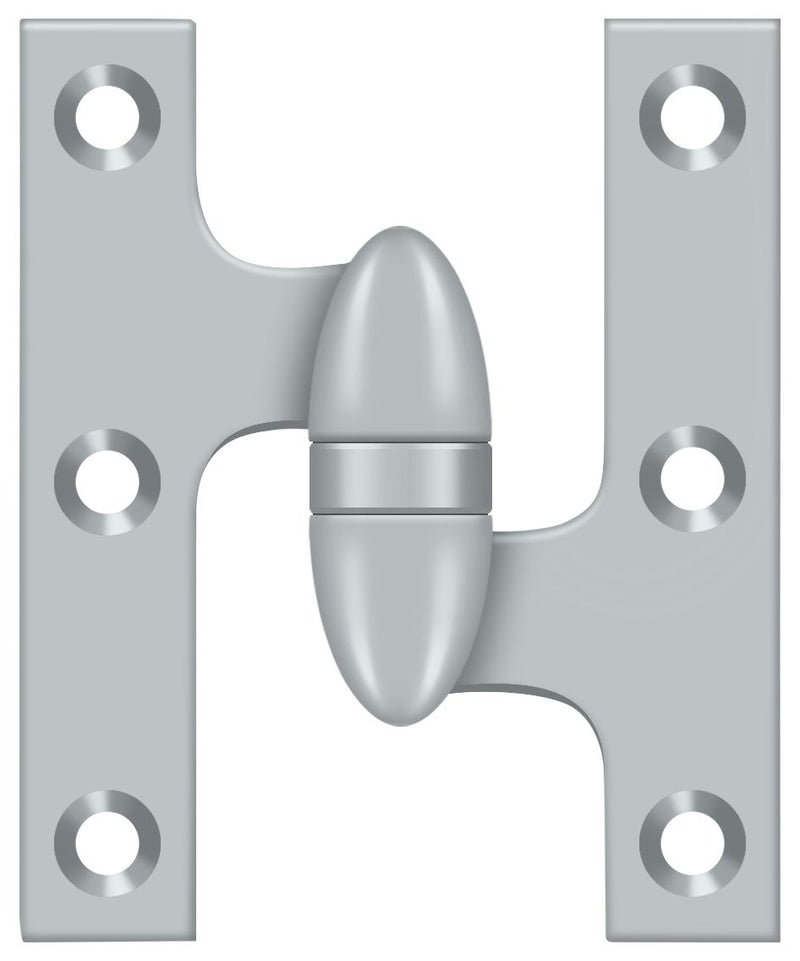 Deltana 3" x 2-1/2" Left Hand Olive Knuckle Hinge; Deltana