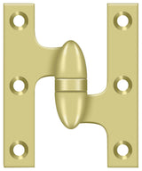 Deltana 3" x 2-1/2" Left Hand Olive Knuckle Hinge; Deltana