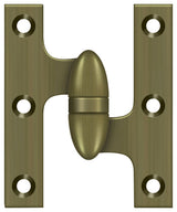 Deltana 3" x 2-1/2" Left Hand Olive Knuckle Hinge; Deltana