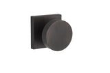 Baldwin Reserve Passage Contemporary Knob with Contemporary Square Rose with 6AL Latch and Dual Strike Baldwin Reserve