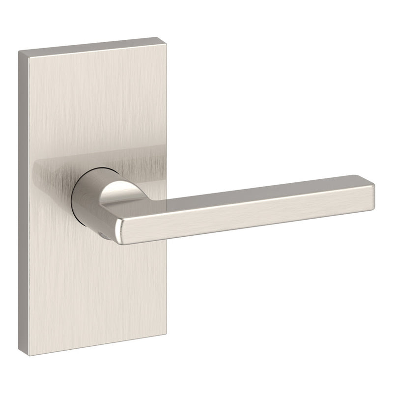 Baldwin Reserve Passage Square Lever and Contemporary 5" Rose with 6AL Latch and Dual Strike Baldwin Reserve