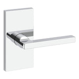 Baldwin Reserve Passage Square Lever and Contemporary 5" Rose with 6AL Latch and Dual Strike Baldwin Reserve