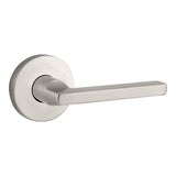 Baldwin Reserve Passage Square Lever and Contemporary Round Rose with 6AL Latch and Dual Strike Baldwin Reserve