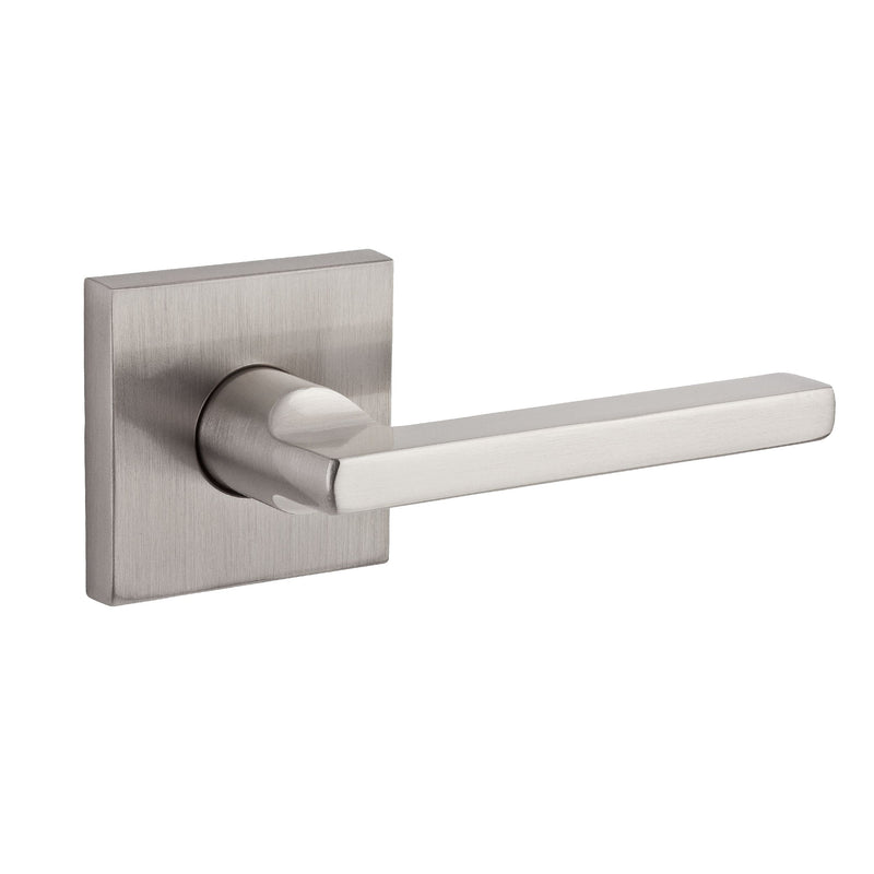 Baldwin Reserve Passage Square Lever and Contemporary Square Rose with 6AL Latch and Dual Strike Baldwin Reserve