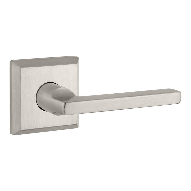 Baldwin Reserve Passage Square Lever and Traditional Square Rose with 6AL Latch and Dual Strike Baldwin Reserve