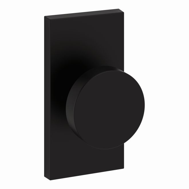 Baldwin Reserve Privacy Contemporary Knob and Contemporary 5" Rose with 6AL Latch and Dual Strike Baldwin Reserve