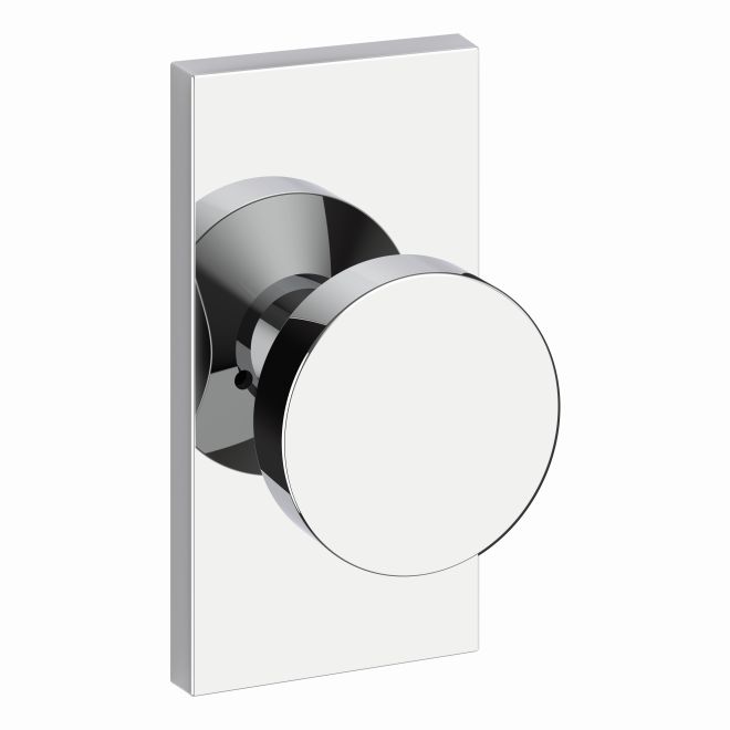 Baldwin Reserve Privacy Contemporary Knob and Contemporary 5" Rose with 6AL Latch and Dual Strike Baldwin Reserve