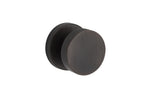 Baldwin Reserve Privacy Contemporary Knob and Contemporary Round Rose with 6AL Latch and Dual Strike Baldwin Reserve