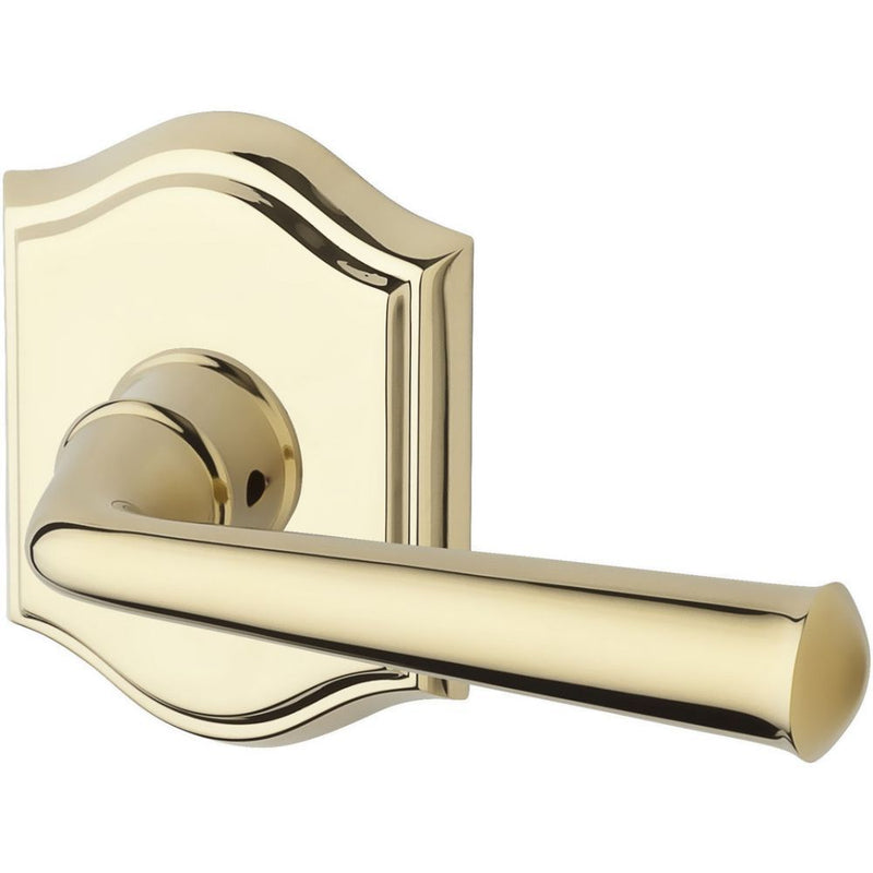 Baldwin Reserve Privacy Federal Lever and Traditional Arch Rose with 6AL Latch and Dual Strike Baldwin Reserve