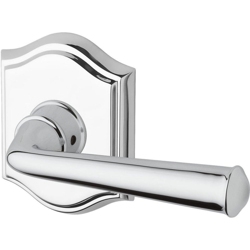 Baldwin Reserve Privacy Federal Lever and Traditional Arch Rose with 6AL Latch and Dual Strike Baldwin Reserve