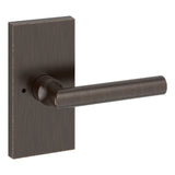 Baldwin Reserve Privacy Tube Lever and Contemporary 5" Rose with 6AL Latch and Dual Strike Baldwin Reserve