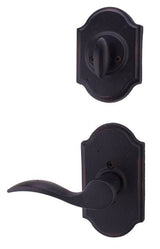 Weslock Carlow Single Cylinder Handleset Trim for Castletown with Adjustable Latch and Round Corner Strikes Weslock