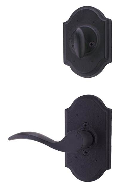 Weslock Carlow Single Cylinder Handleset Trim for Castletown with Adjustable Latch and Round Corner Strikes Weslock