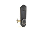 Weslock Durham Tramore Single Cylinder Deadbolt Passage Lock with Adjustable Latch and Round Corner Strikes Weslock