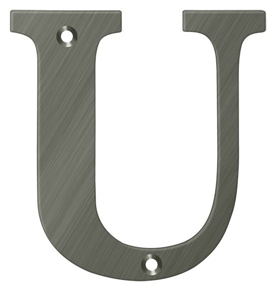 Deltana 4" Residential Letter U; Deltana