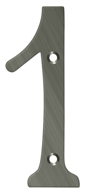 Deltana 4" Numbers; Solid Brass; Deltana