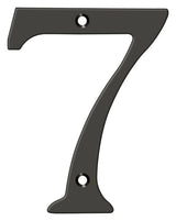 Deltana 4" Numbers; Solid Brass; Deltana