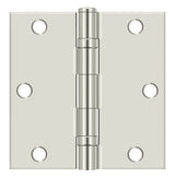 Deltana 3-1/2" x 3-1/2" Square Corner Ball Bearing Hinge Deltana