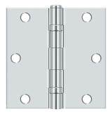 Deltana 3-1/2" x 3-1/2" Square Corner Ball Bearing Hinge Deltana