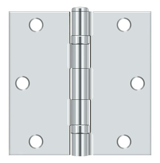 Deltana 3-1/2" x 3-1/2" Square Corner Ball Bearing Hinge Deltana