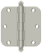 Deltana 3-1/2" x 3-1/2" x 5/8" Radius Hinge; with Ball Tips; Deltana