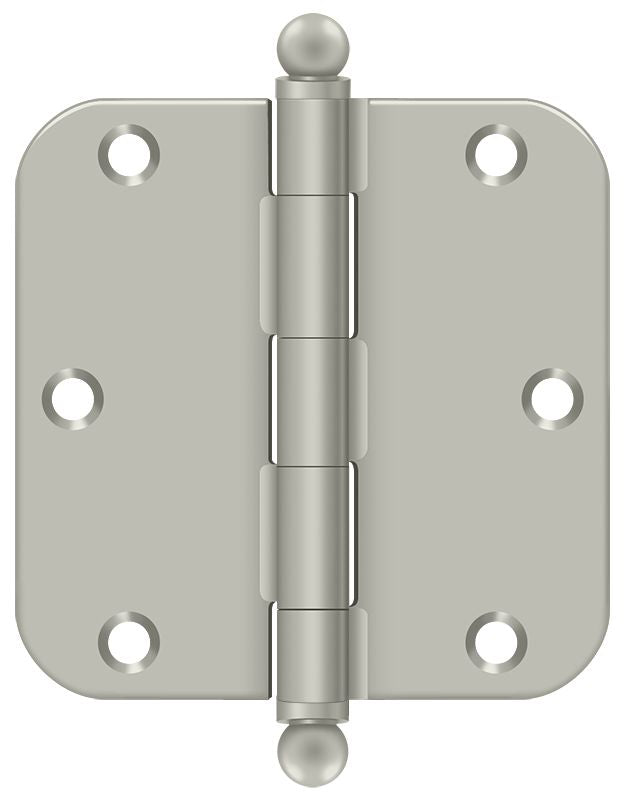 Deltana 3-1/2" x 3-1/2" x 5/8" Radius Hinge; with Ball Tips; Deltana