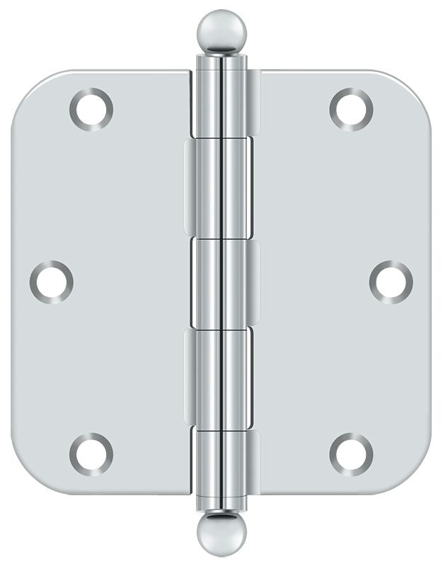 Deltana 3-1/2" x 3-1/2" x 5/8" Radius Hinge; with Ball Tips; Deltana