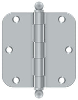 Deltana 3-1/2" x 3-1/2" x 5/8" Radius Hinge; with Ball Tips; Deltana