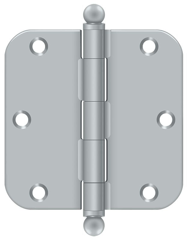 Deltana 3-1/2" x 3-1/2" x 5/8" Radius Hinge; with Ball Tips; Deltana