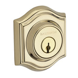 Baldwin Reserve Single Cylinder Traditional Arch Deadbolt with 6AL Latch and Dual Strike Baldwin Reserve