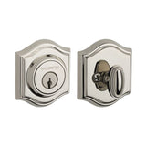 Baldwin Reserve Single Cylinder Traditional Arch Deadbolt with 6AL Latch and Dual Strike Baldwin Reserve