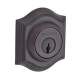 Baldwin Reserve Single Cylinder Traditional Arch Deadbolt with 6AL Latch and Dual Strike Baldwin Reserve