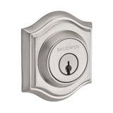 Baldwin Reserve Single Cylinder Traditional Arch Deadbolt with 6AL Latch and Dual Strike Baldwin Reserve