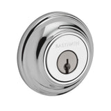 Baldwin Reserve Single Cylinder Traditional Round Deadbolt with 6AL Latch and Dual Strike Baldwin Reserve