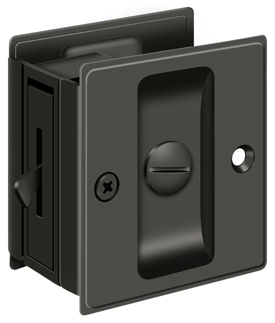 Deltana Pocket Lock; 2-1/2" x 2-3/4" Privacy; Deltana