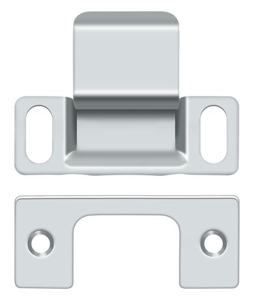 Deltana Strike Plate; Dust Cup; Adjustable; 2-3/4" x 1-1/4"; Deltana