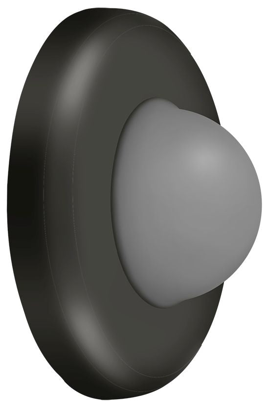 Deltana Wall Mount Convex Flush Bumper; 2-1/2" Diameter; Deltana