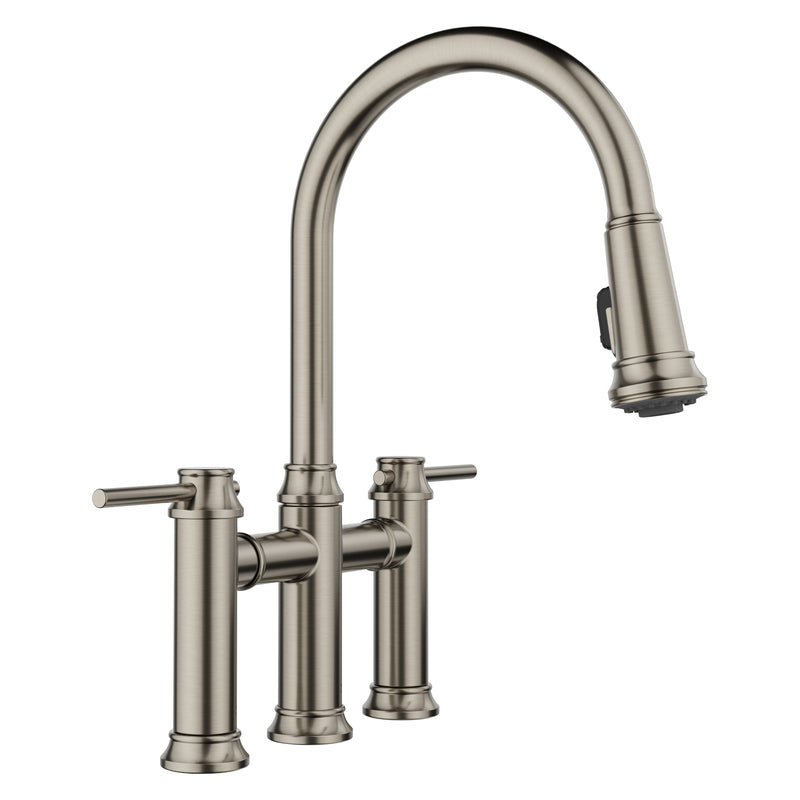 Blanco Empressa Pull-Down Dual-Spray Bridge Faucet Blanco