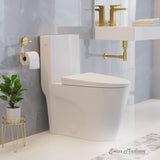 Swiss Madison St. Tropez One-Piece Elongated Toilet, Touchless 1.1/1.6 gpf