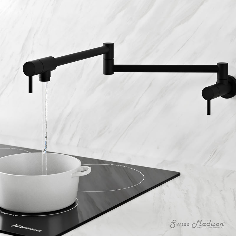 Swiss Madison Ivy Retractable Wall-Mounted Pot Filler 90,