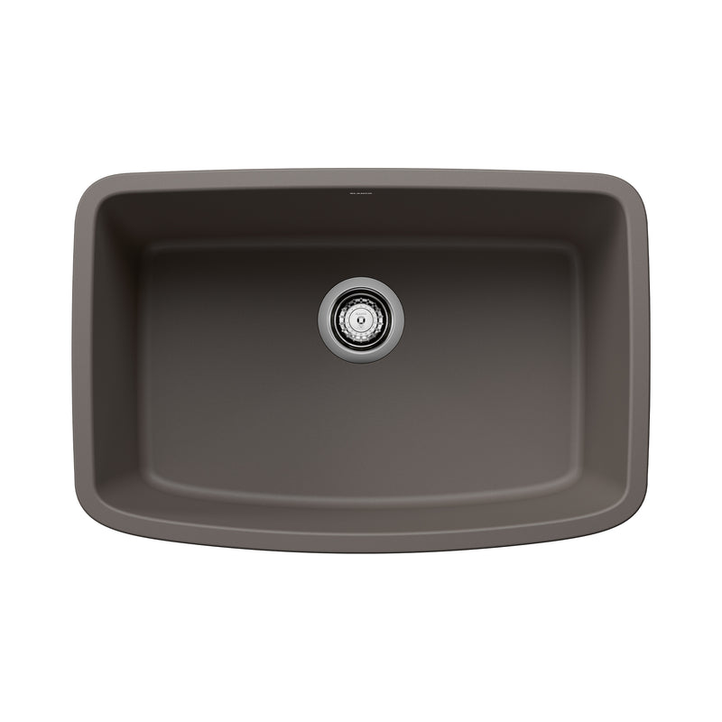 Blanco Valea SILGRANIT 27" Single Bowl Undermount Kitchen Sink Blanco