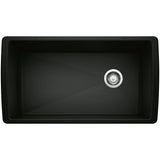 Blanco Diamond SILGRANIT 33" Super Single Undermount Kitchen Sink Blanco