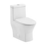 Swiss Madison Sublime II One-Piece 12" Rough-in 1.1/1.6 GPF Dual Top Flush Round Compact Toilet