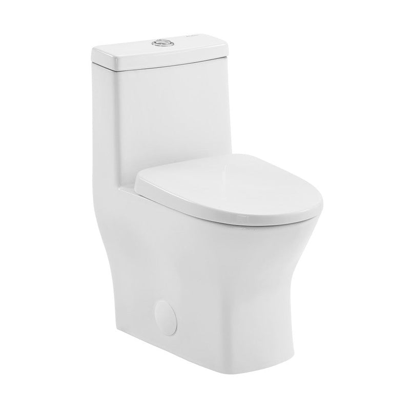 Swiss Madison Sublime II One-Piece 12" Rough-in 1.1/1.6 GPF Dual Top Flush Round Compact Toilet