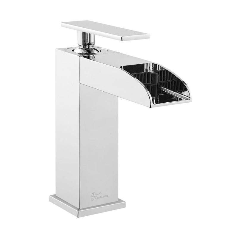 Swiss Madison Concorde Single Hole, Single-Handle, Waterfall Bathroom Faucet