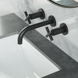 Swiss Madison Ivy 8 in. Widespread Double Cross-Handle Wall Mount Bathroom Faucet